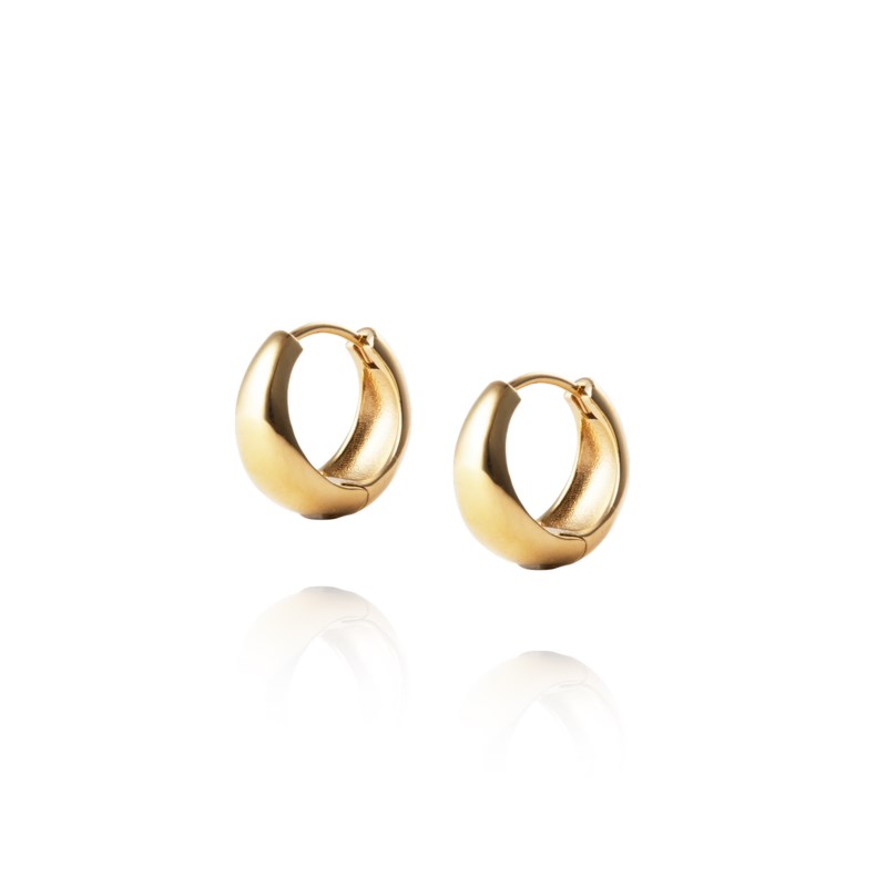 Bold hoops medium silver 1