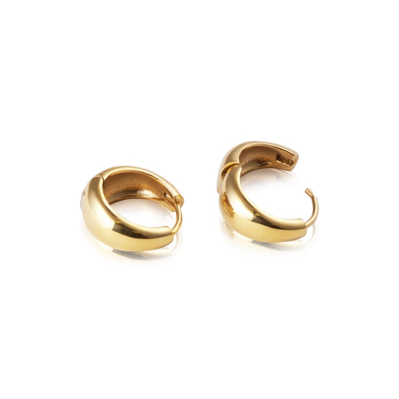 Mockberg Bold hoops medium örhängen dam – bild 3
