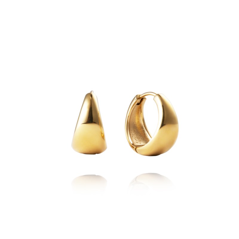 Bold hoops large silver 1