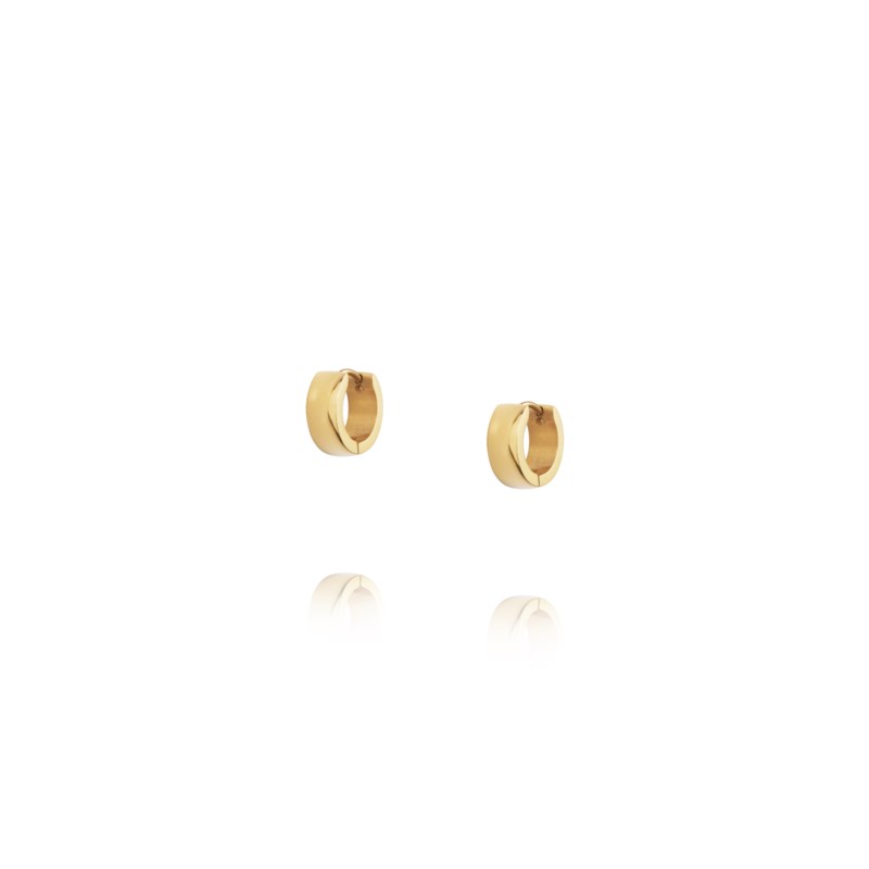 Chunky hoops small gold 1