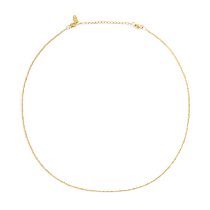 Mockberg Thin curb chain necklace halsband dam – bild 3