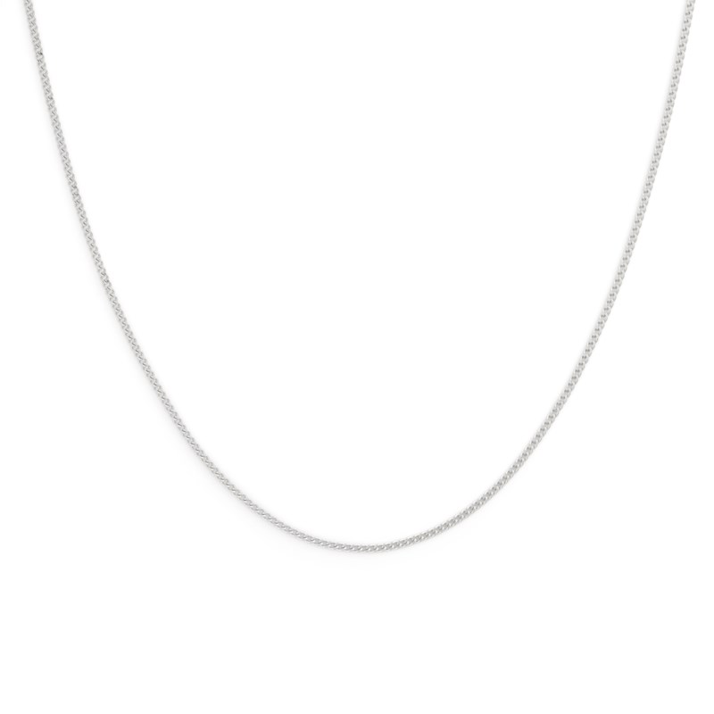 Thin curb chain necklace