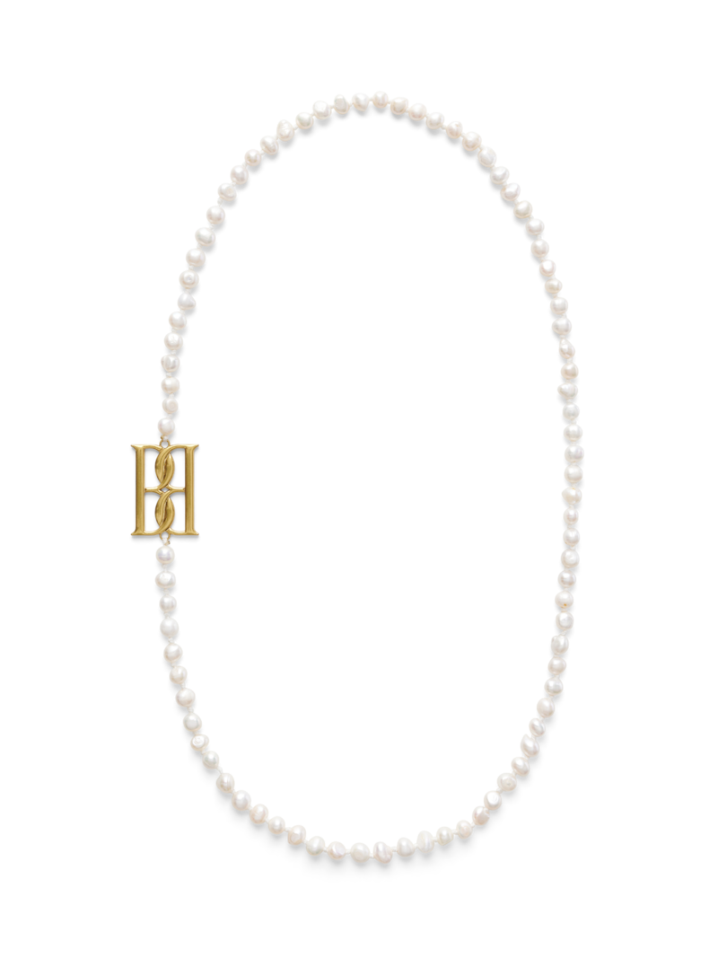 Chakallo monogram halsband soft white 1
