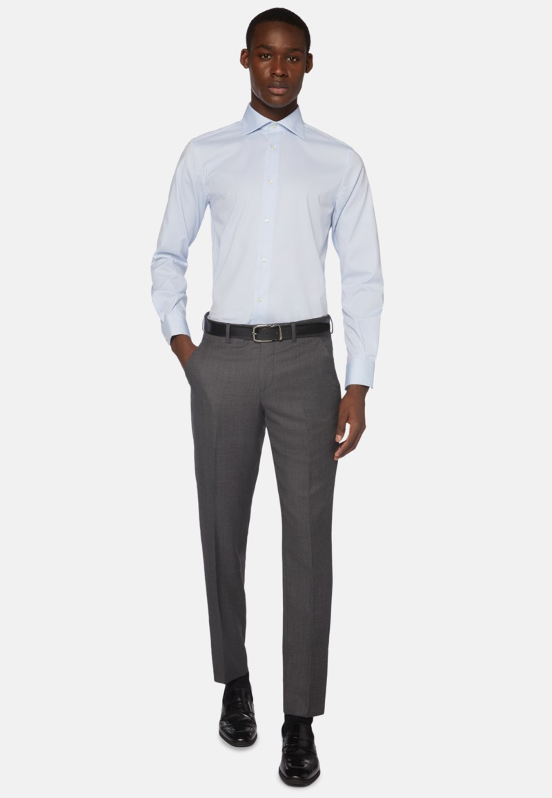 Boggi Milano regular fit cotton pin point shirt skjortor & blusar herr – bild 2