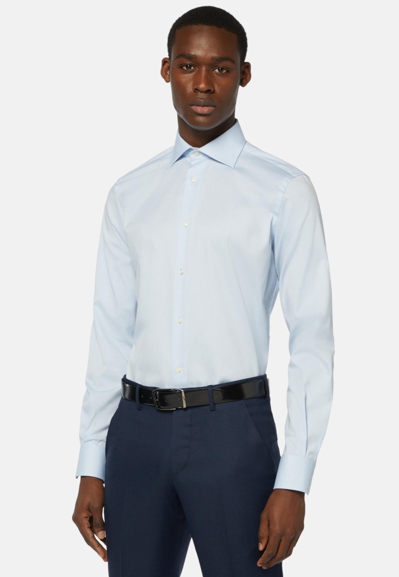Boggi Milano Stretch p.point windsor collar shirt reg fit long kostymskjortor herr – bild 3