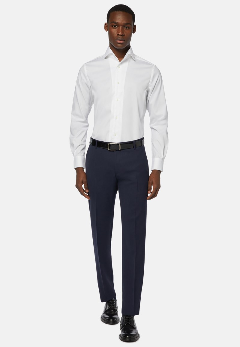 Boggi Milano Trousers in travel wool casual byxor herr – bild 2