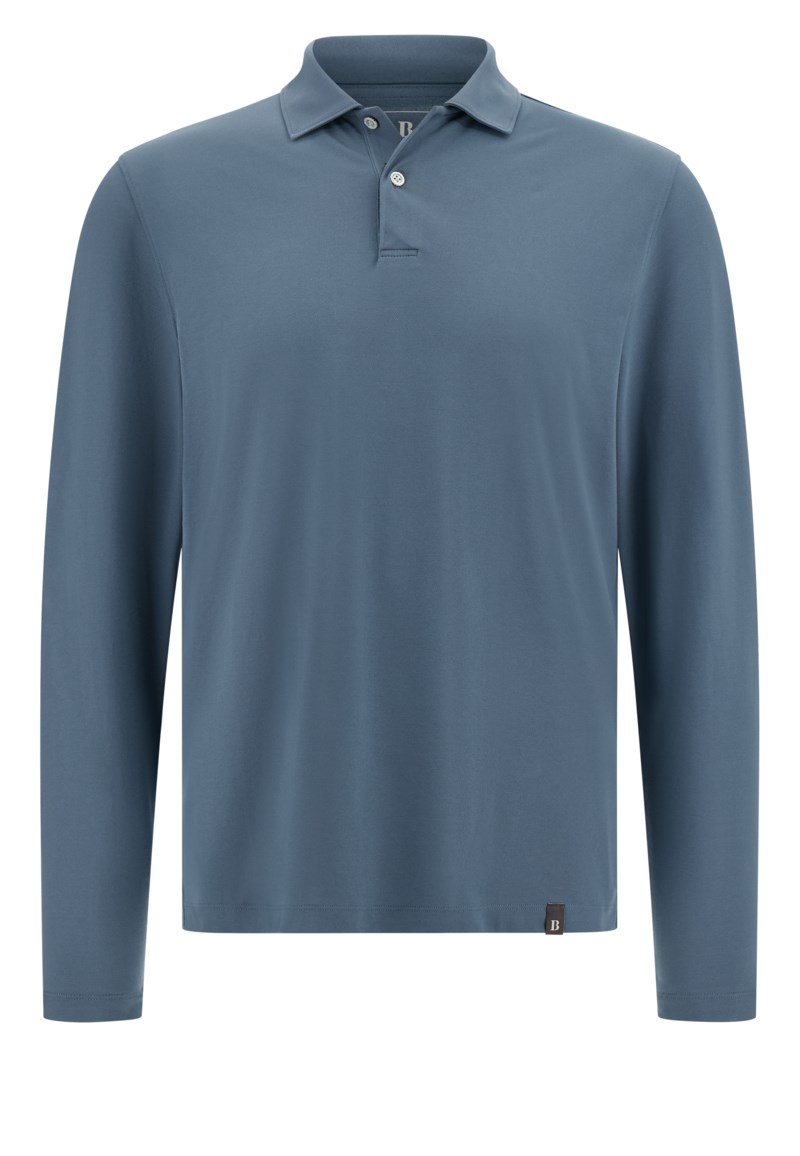 S.cafè® high-performance piqué polo shirt charcoal 1