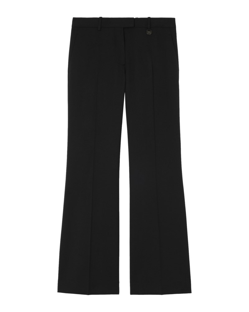 Wool blend tailored trousers