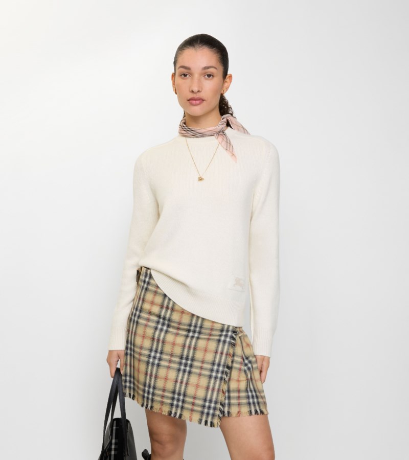 Burberry Cashmere sweater stickade tröjor dam – bild 2