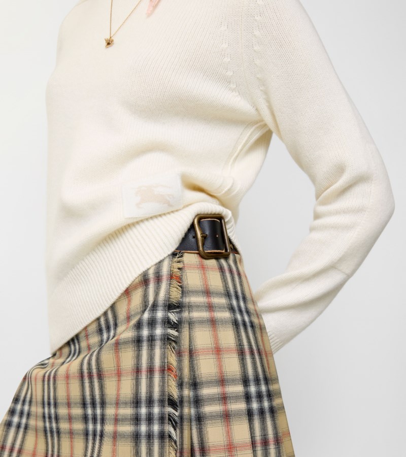 Burberry Cashmere sweater stickade tröjor dam – bild 4