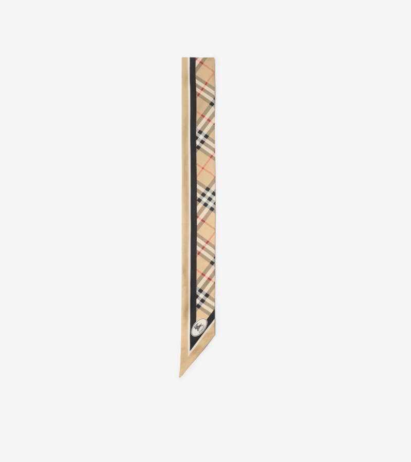 Burberry Skinny check silk scarf scarves dam – bild 5