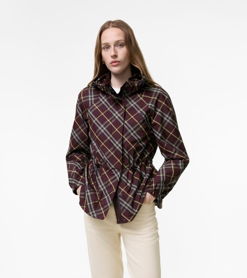 Burberry Reversible check nylon hooded jacket vinterjackor dam – bild 3