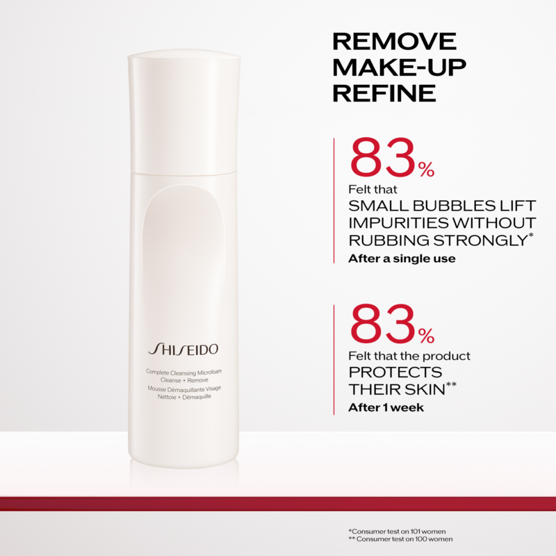 Shiseido Complete cleansing microfoam rengöring & peeling dam – bild 2
