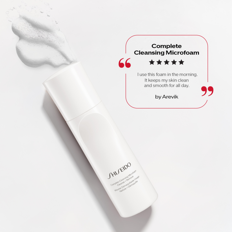 Shiseido Complete cleansing microfoam rengöring & peeling dam – bild 3