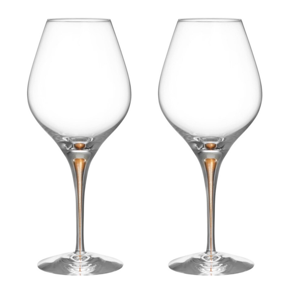 Intermezzo aroma vinglas 2p klar/guld 62 cl, klar/guld från Orrefors