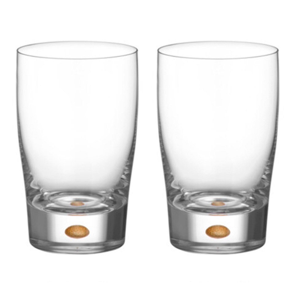 Intermezzo tumblerglas 2p klar/guld 25 cl, klar/guld från Orrefors