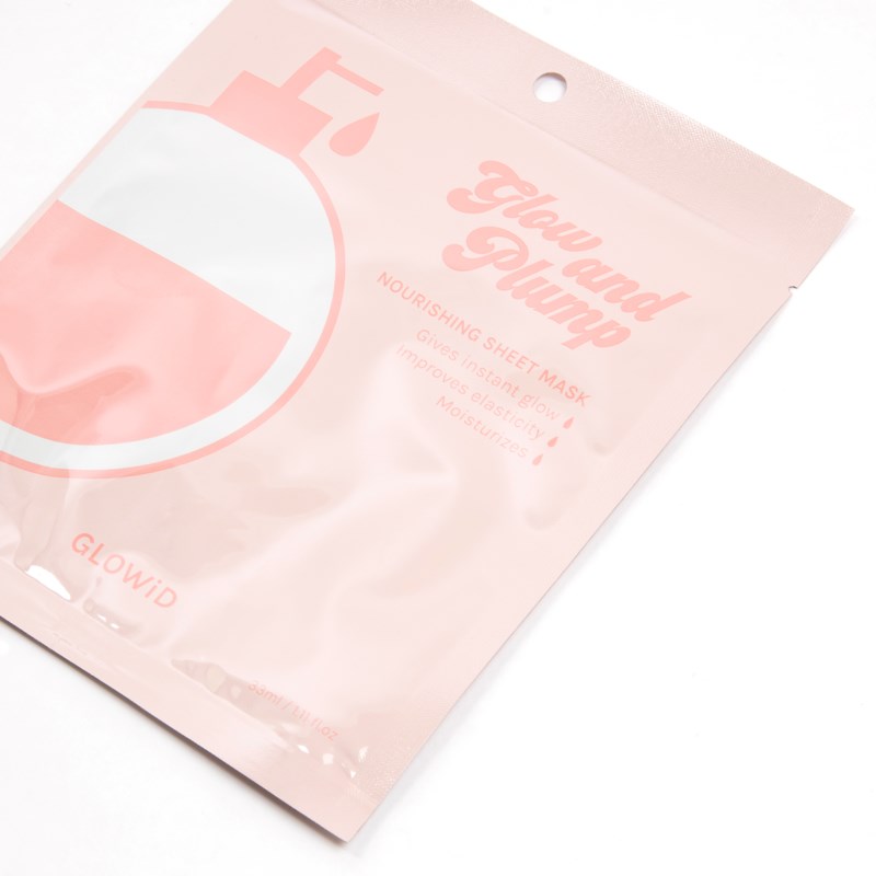 GLOWiD Glow and plump sheet mask 1 pcs sheet masks dam – bild 2