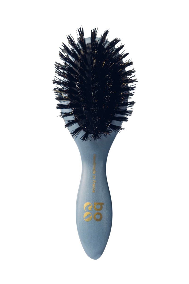 Bali hairbrush 100% natural boar blue