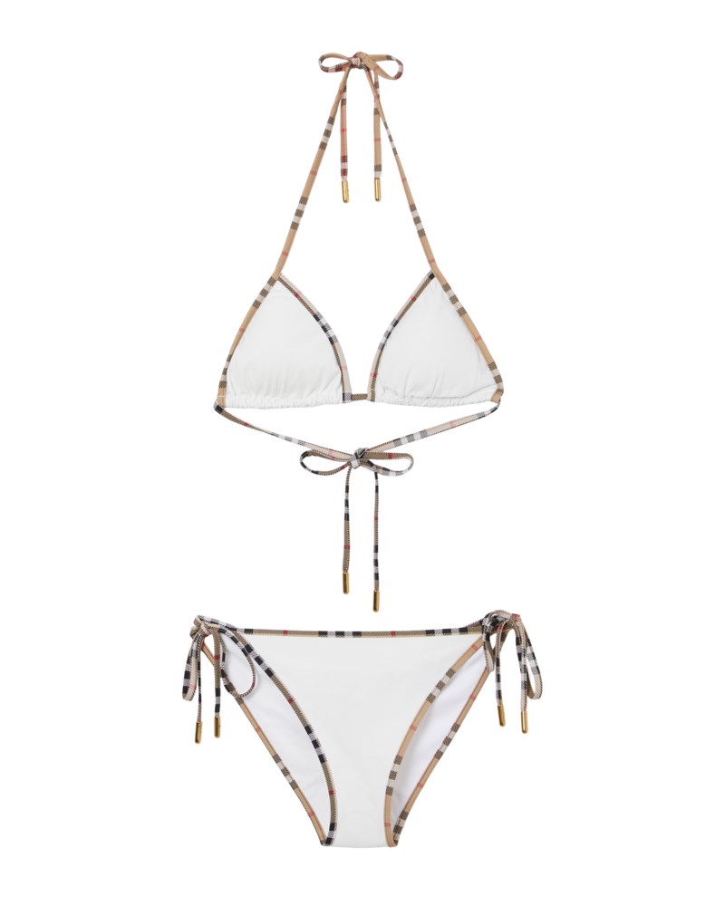 Bikini check trim