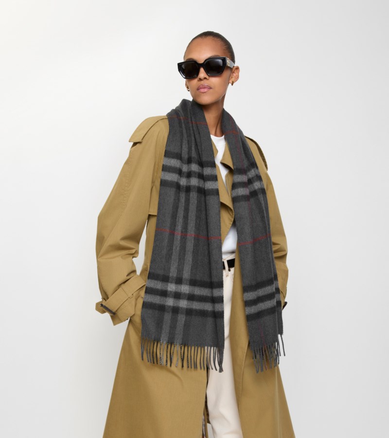 Burberry Scarf check cashmere scarves dam – bild 2