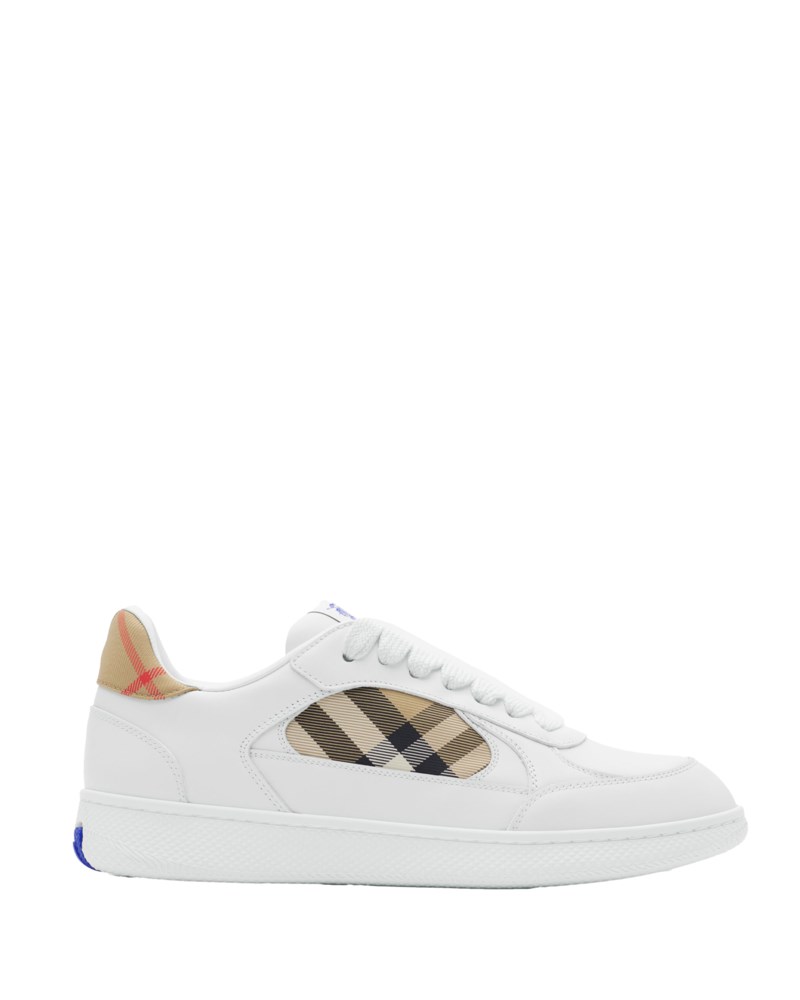Sneakers leather and check terrace