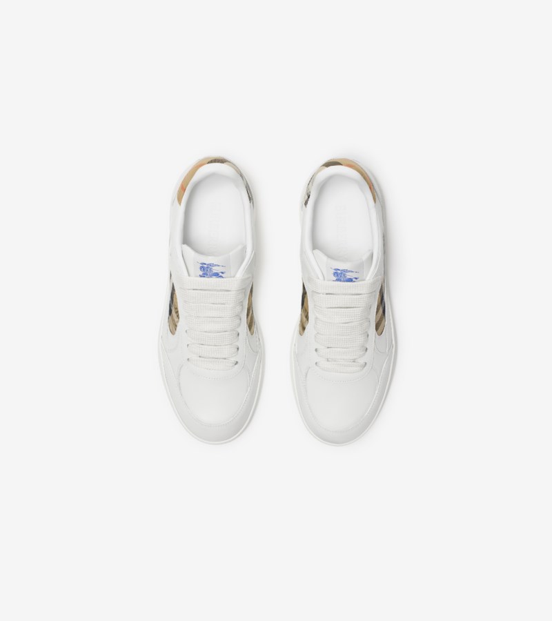 Burberry Sneakers leather and check terrace dam – bild 2