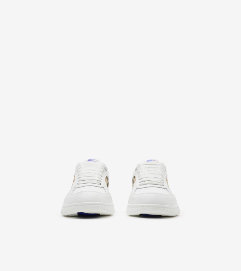 Burberry Sneakers leather and check terrace dam – bild 5