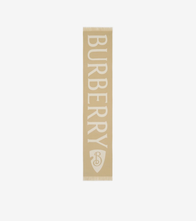 Burberry Halsduk logo wool dam – bild 4