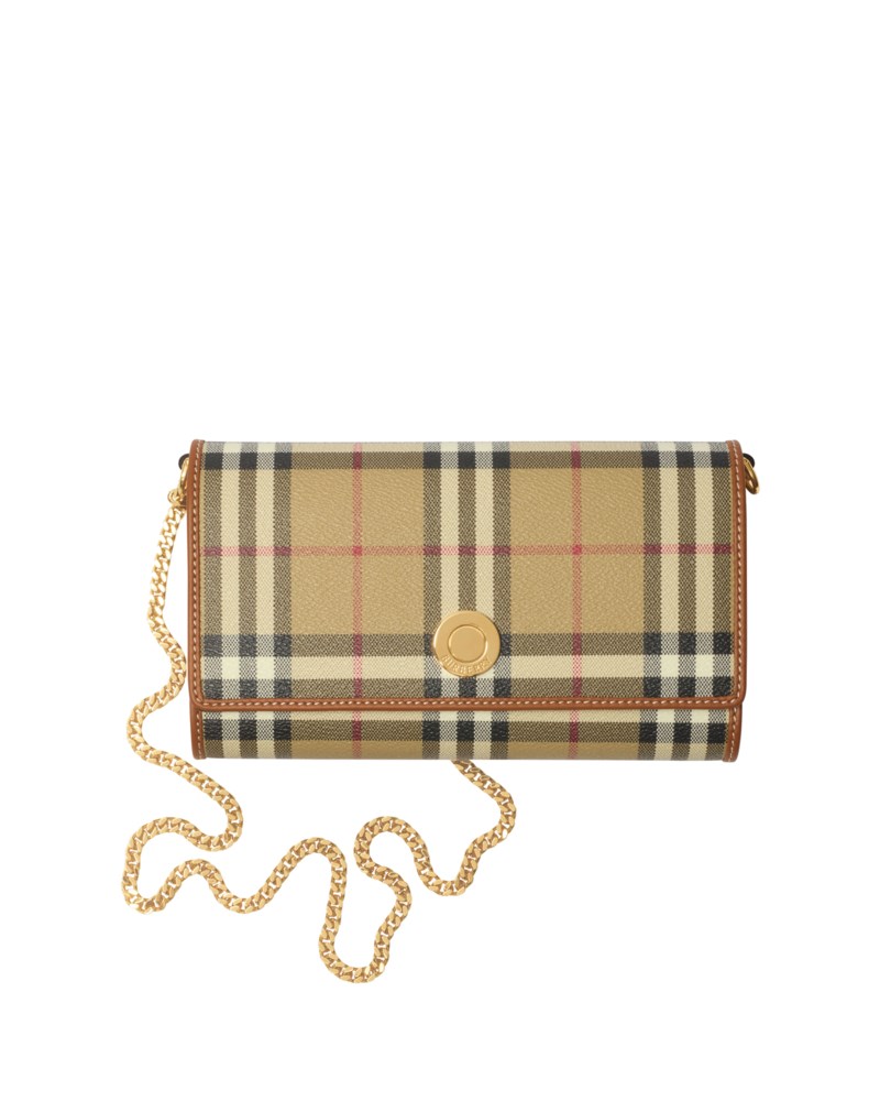 Väska check chain strap wallet