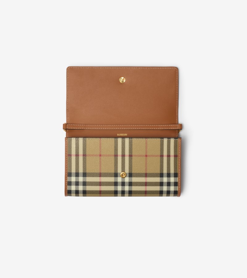 Burberry Väska check chain strap wallet dam – bild 3