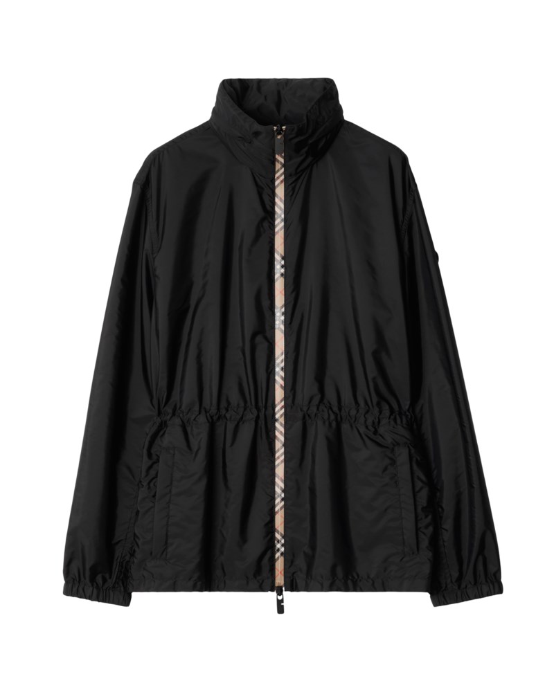 Parkas short checker-tape nylon