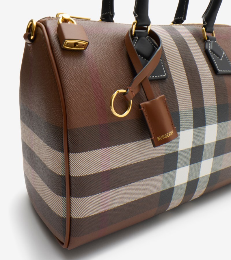 Burberry Medium check bowling bag weekendväskor dam – bild 3