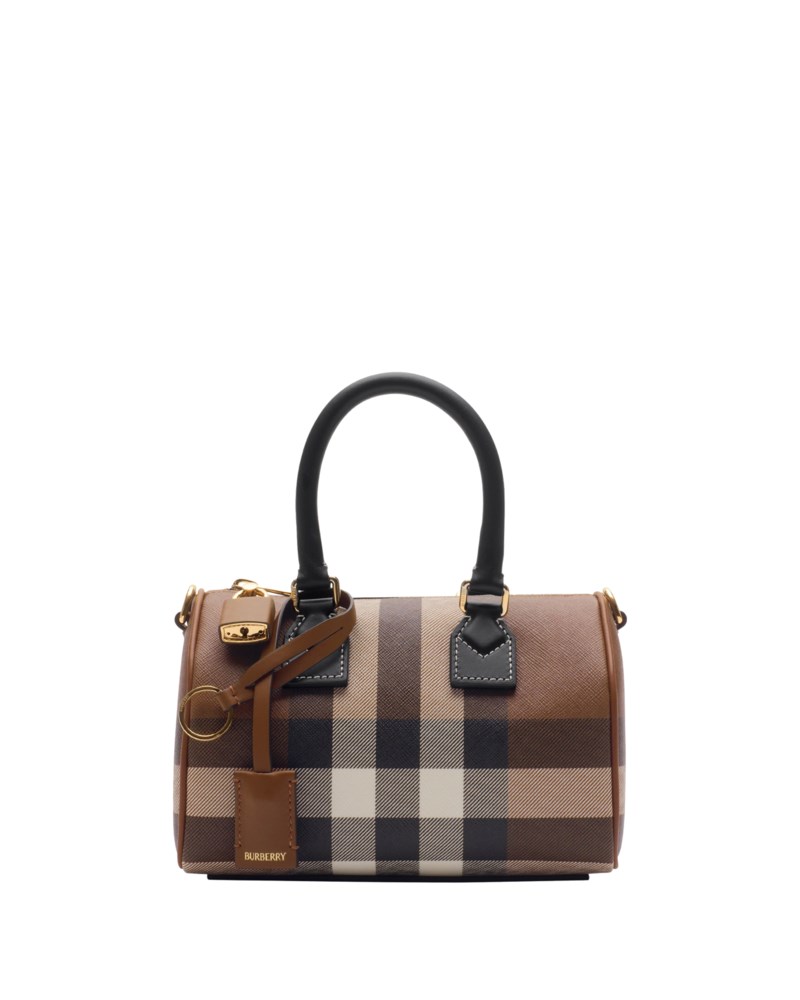 Mini check bowling bag