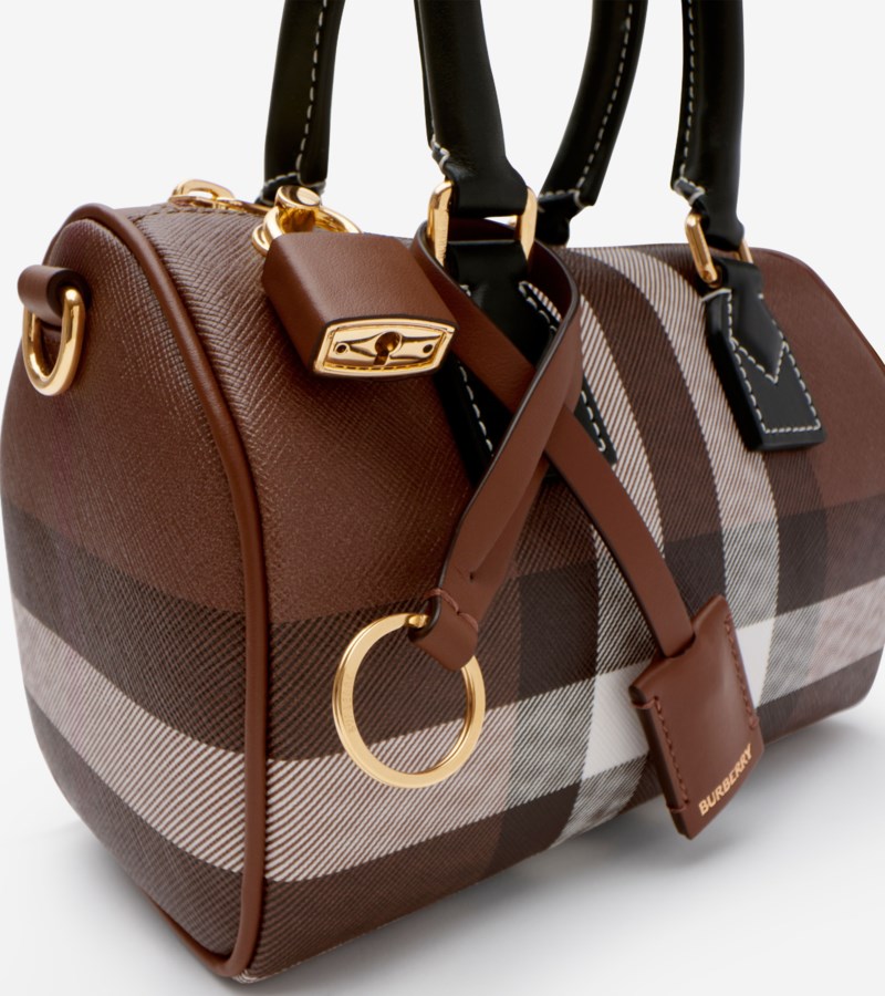 Burberry Mini check bowling bag handväskor dam – bild 5