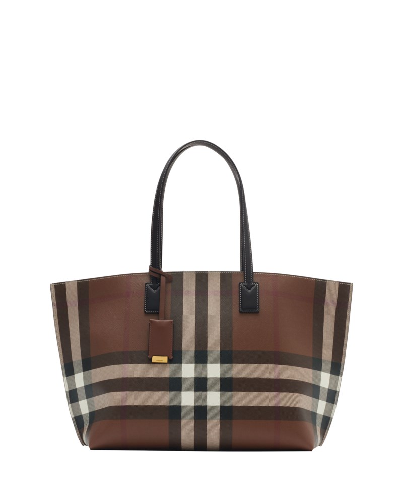 Medium check tote