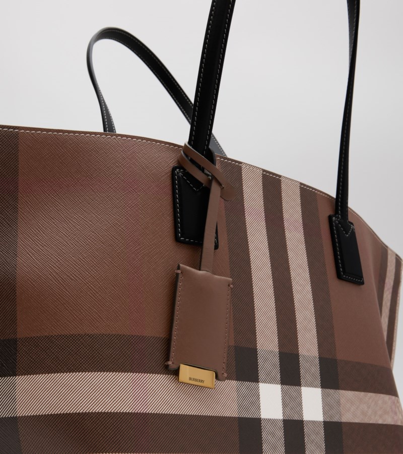 Burberry Medium check tote shoppingväskor & totes dam – bild 5