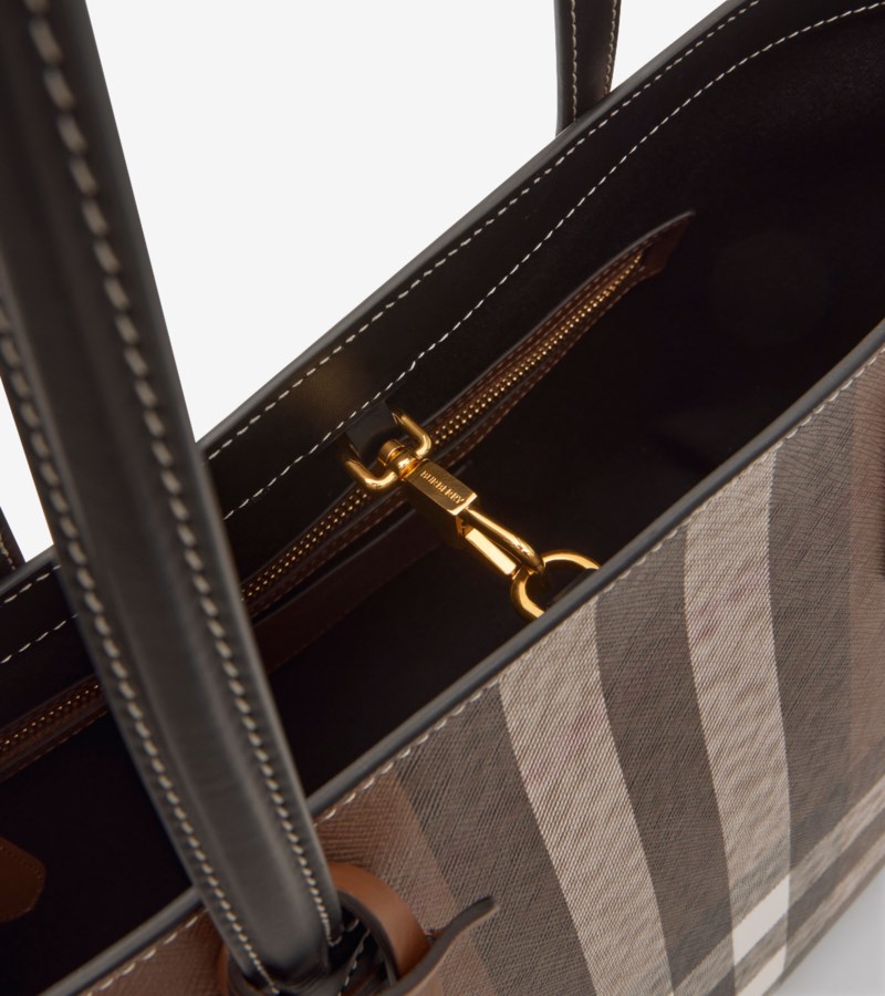 Burberry Medium check tote shoppingväskor & totes dam – bild 6