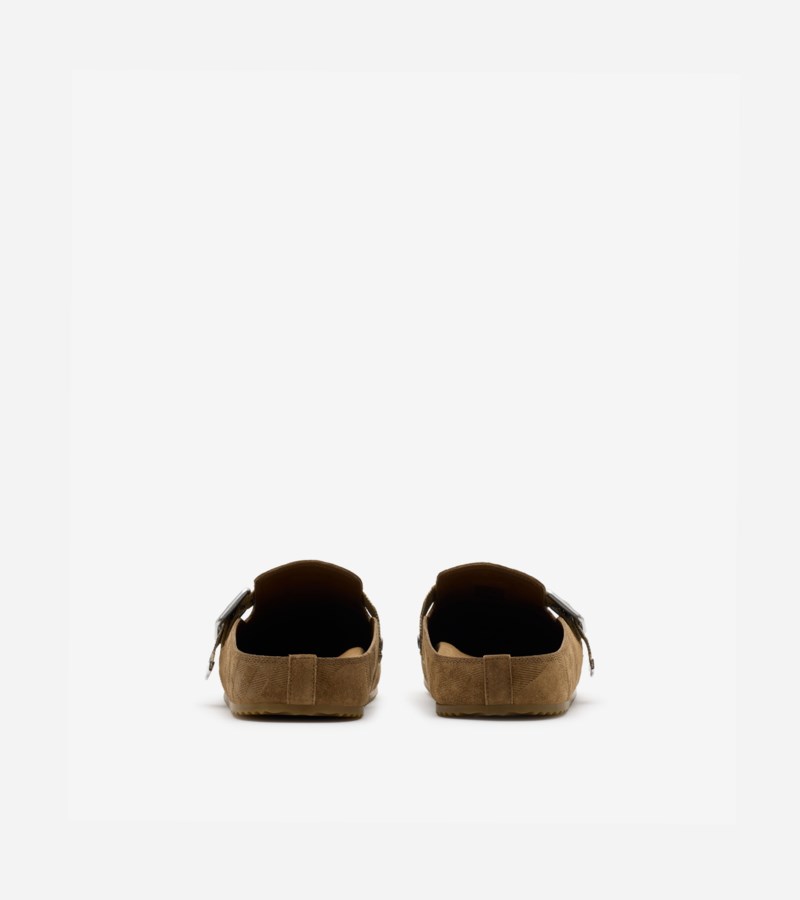 Burberry Clogs check suede urchin dam – bild 4