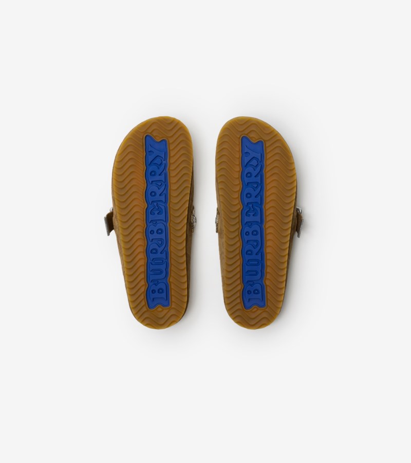 Burberry Clogs check suede urchin dam – bild 5