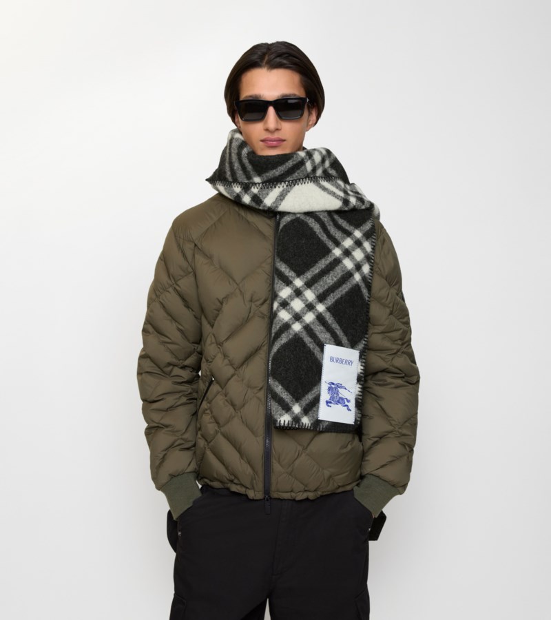 Burberry Scarf check wool halsdukar dam – bild 4