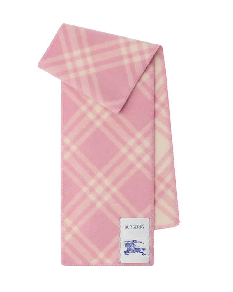 Scarf check wool