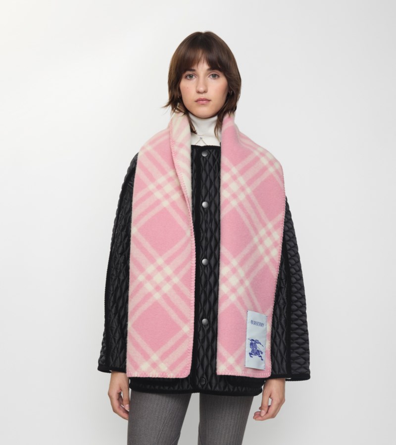 Burberry Scarf check wool halsdukar dam – bild 2