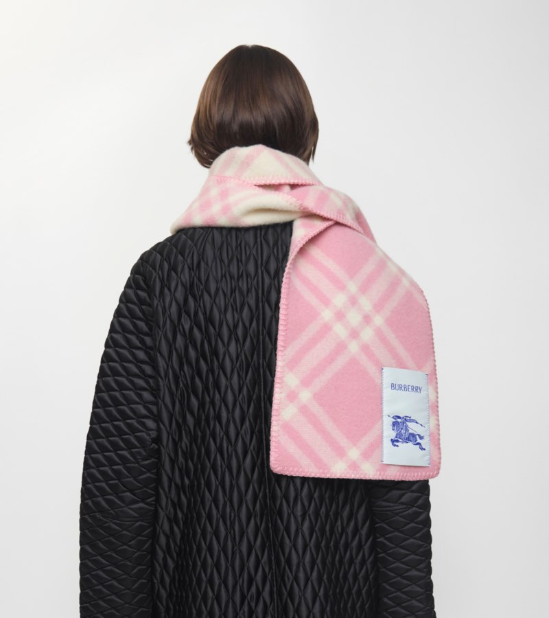 Burberry Scarf check wool halsdukar dam – bild 3