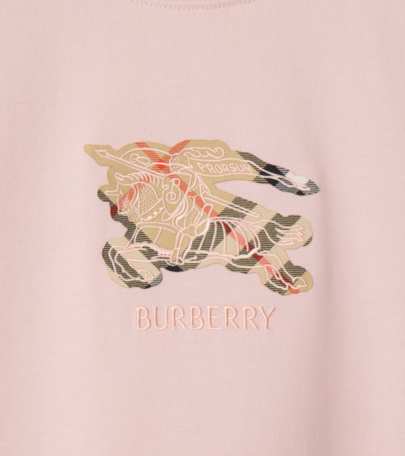 Burberry T-shirt ekd check cotton dam – bild 3