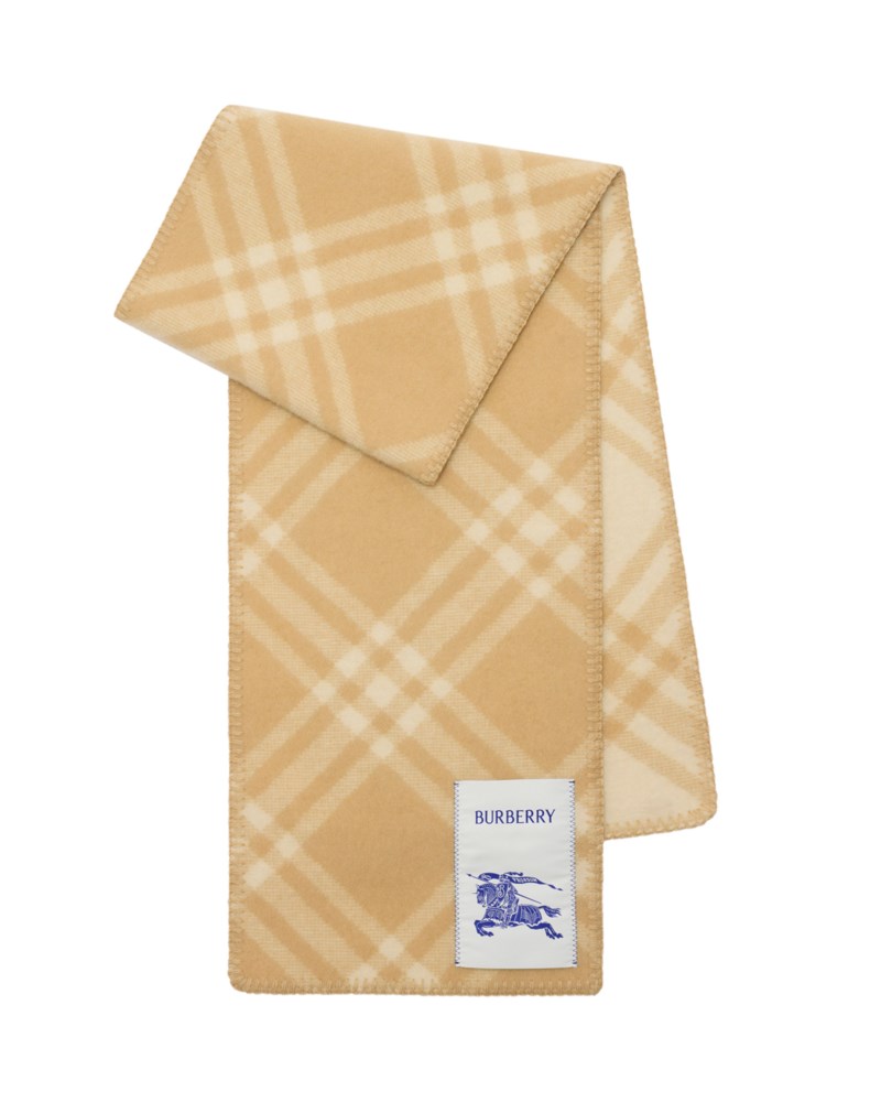 Scarf check wool