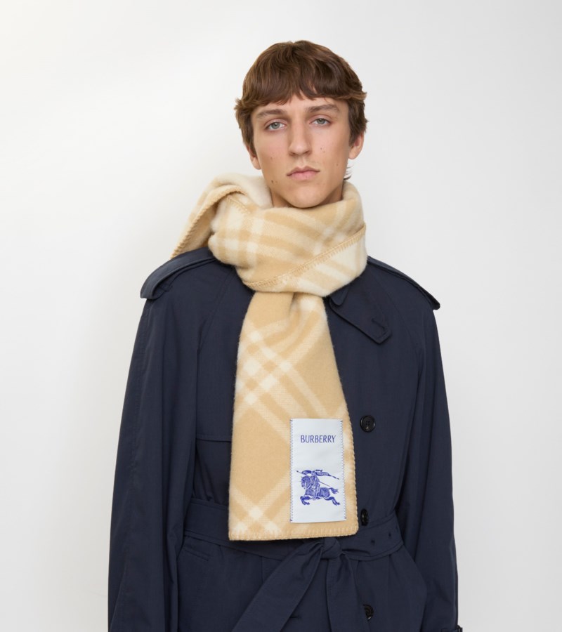 Burberry Scarf check wool halsdukar dam – bild 3