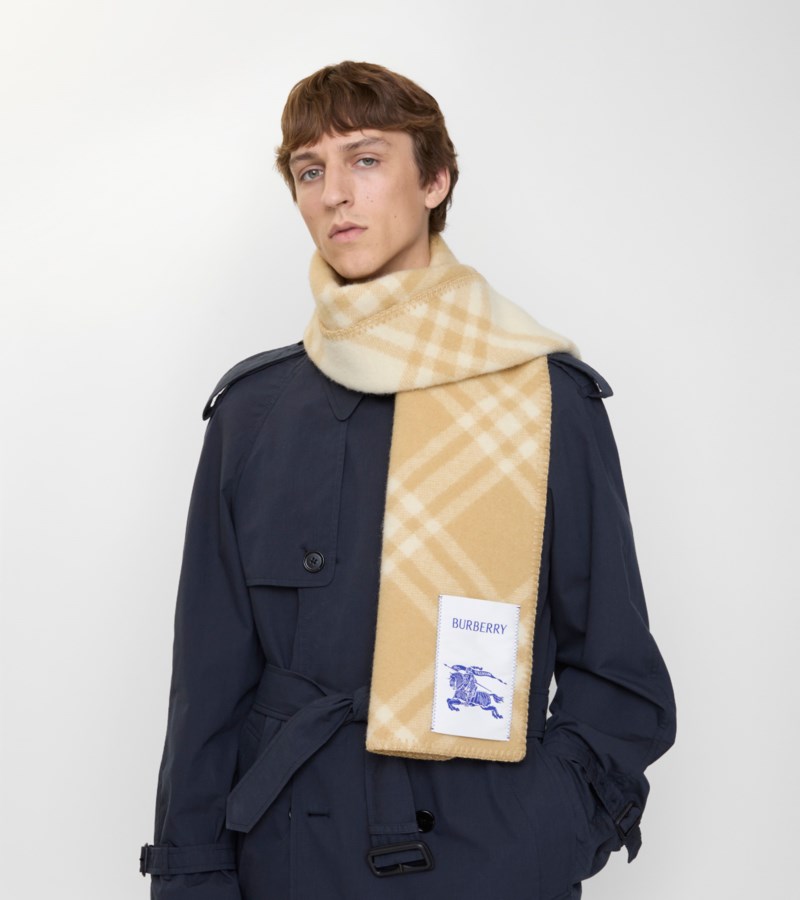 Burberry Scarf check wool halsdukar dam – bild 4