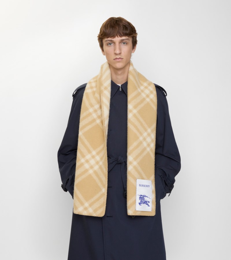 Burberry Scarf check wool halsdukar dam – bild 5