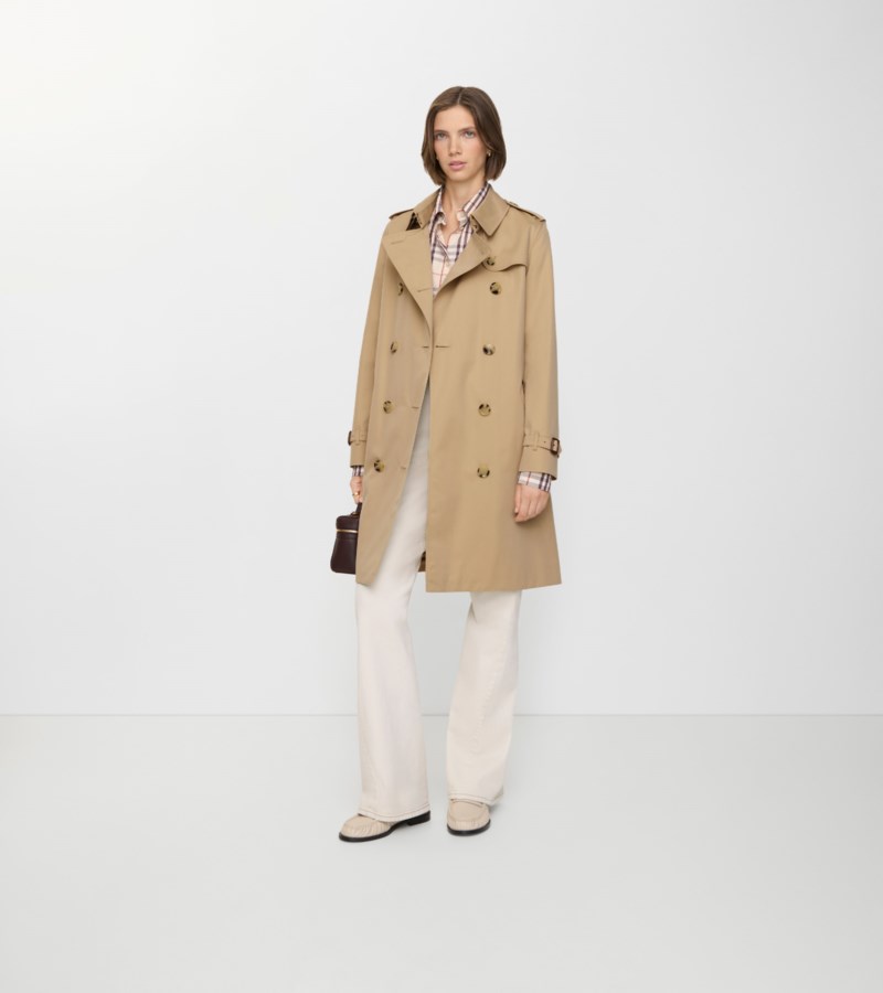 Burberry Trenchcoat mid-length kensington heritage kappor & rockar dam – bild 3