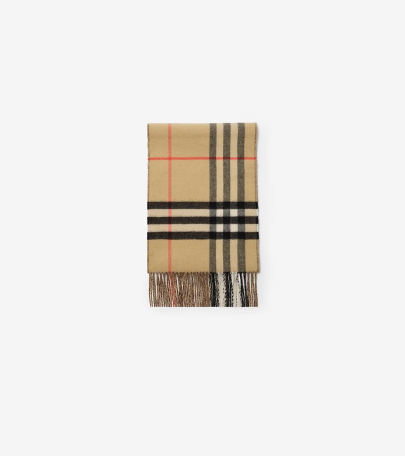 Burberry Scarf contrast check cashmere scarves dam – bild 3